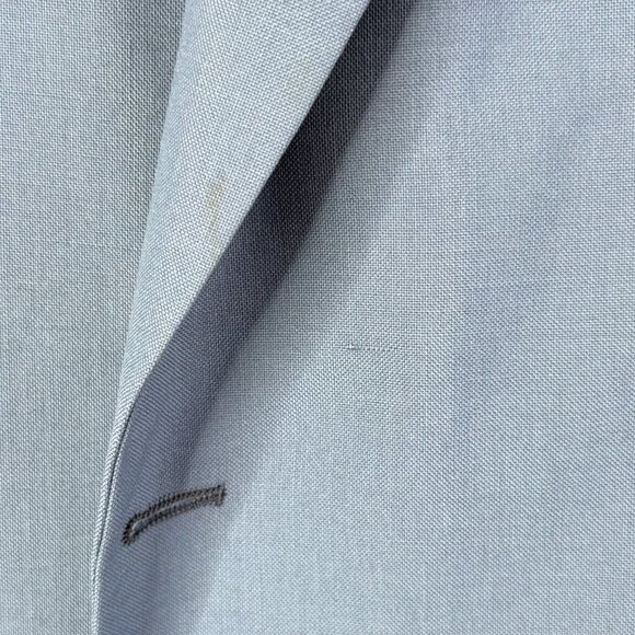 VTG Yves Saint Laurent France Horowitz Wool Blend 2 Button Suit Jacket Mens 39 - Picture 5 of 13